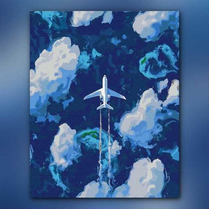 أدوات رسم لوحة فوق السحاب