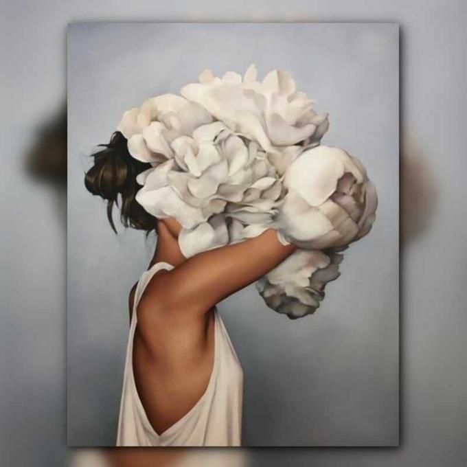 أدوات رسم لوحة الزهور المتداخلة