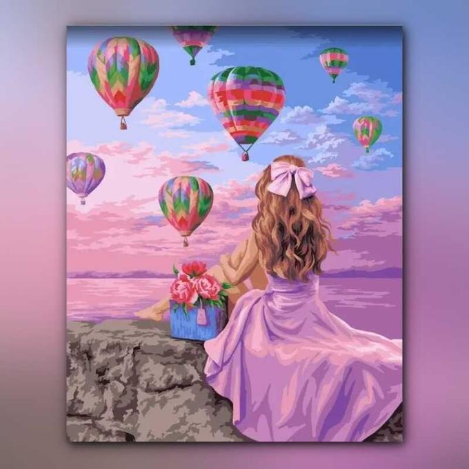أدوات رسم لوحة مهرجان البالون