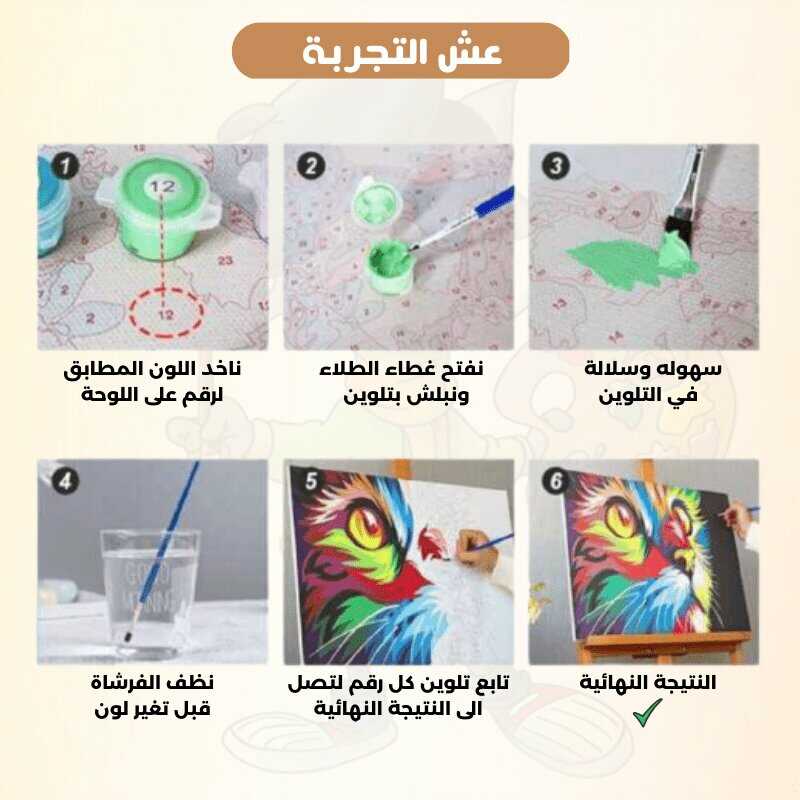 أدوات رسم لوحة البسملة