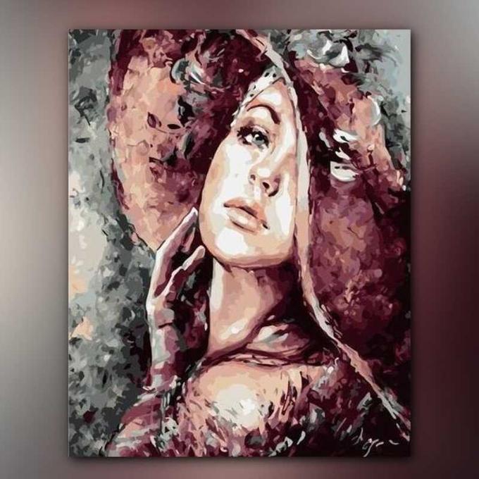 أدوات رسم لوحة فتاة القبعة الحمراء