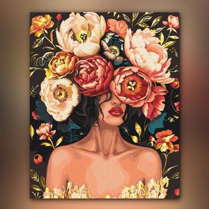 أدوات رسم لوحة تاج الورود