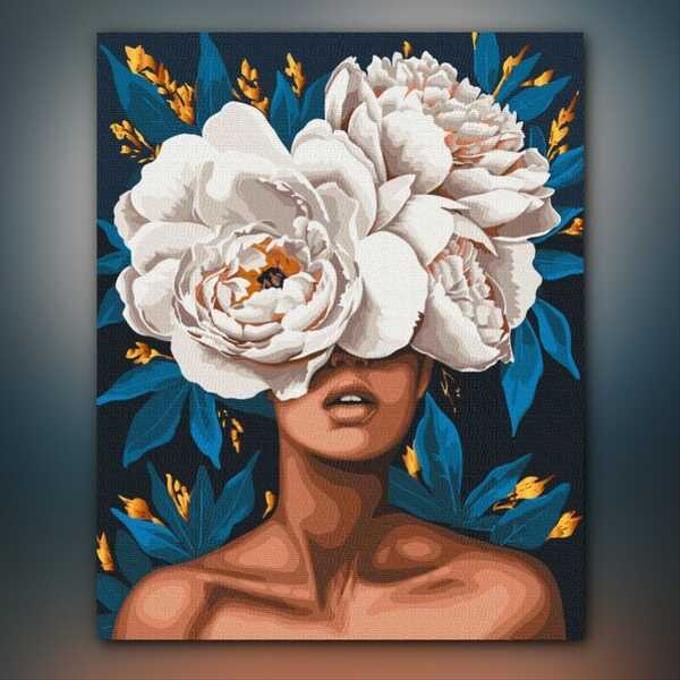 أدوات رسم لوحة تفتح الأقحوان
