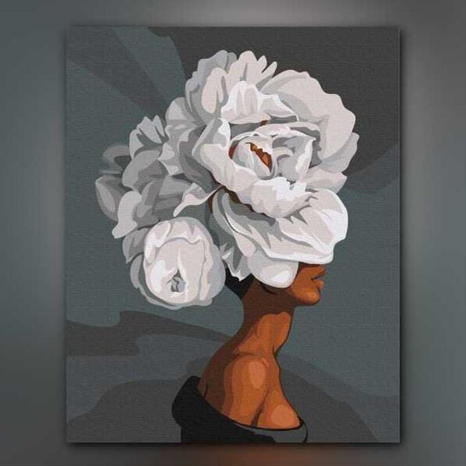 أدوات رسم لوحة زهرة الصمت