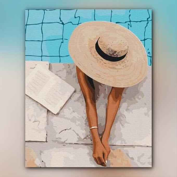 أدوات رسم لوحة أجواء الصيف