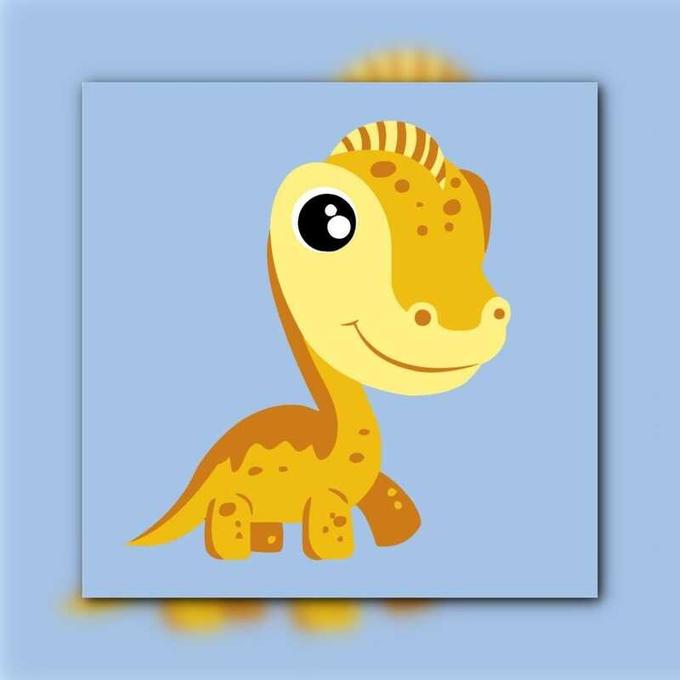أدوات رسم لوحة ديناصور الصغير