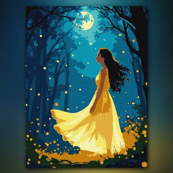 أدوات رسم لوحة نور بين الظلال
