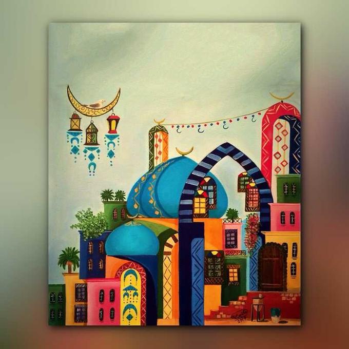أدوات رسم لوحة ألوان التراث
