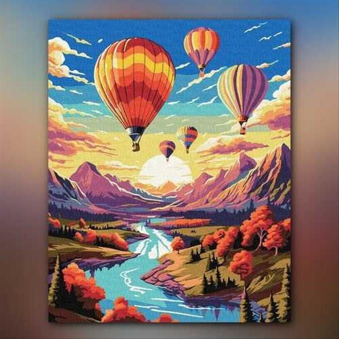 أدوات رسم لوحة رحلة المنطاد