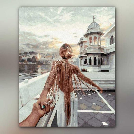 أدوات رسم لوحة موعد في البندقية