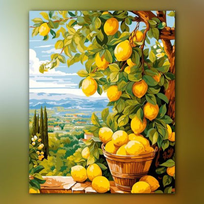 أدوات رسم لوحة سحر الريف