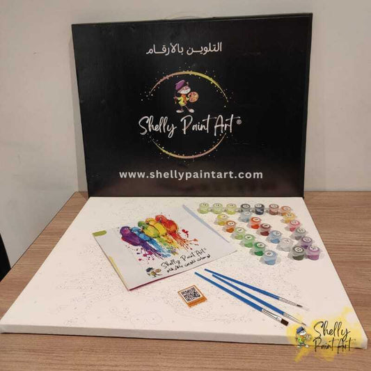 أدوات رسم لوحة ليلة النجوم