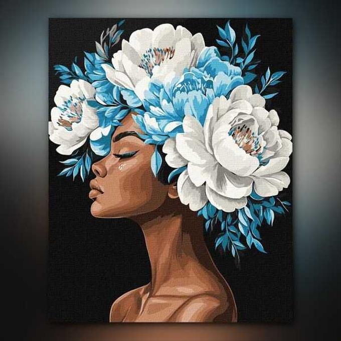 أدوات رسم لوحة تناغم أزرق
