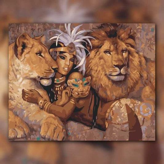 أدوات رسم لوحة ملكة الأسود