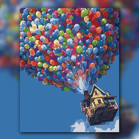 أدوات رسم لوحة بالونات الحرية
