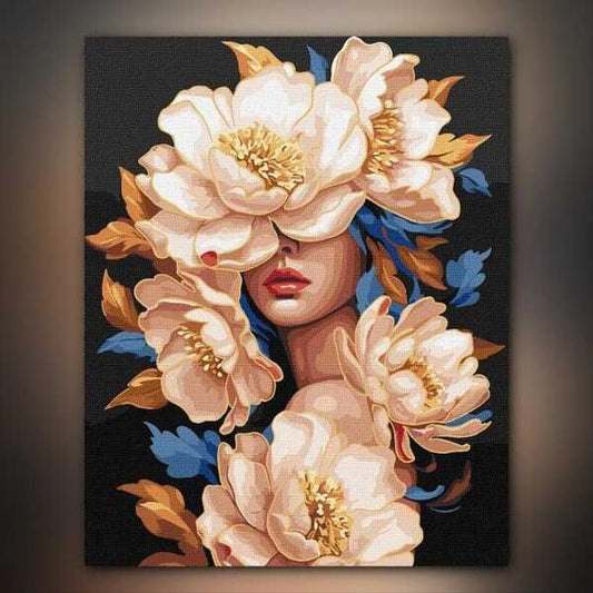 أدوات رسم لوحة مشاعر الورود