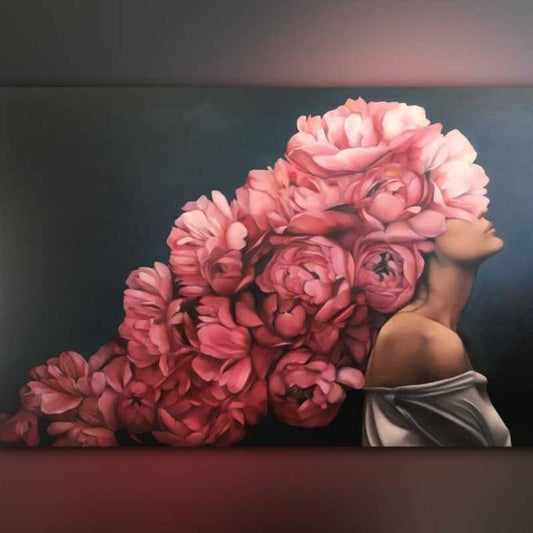 أدوات رسم لوحة موجات الورود