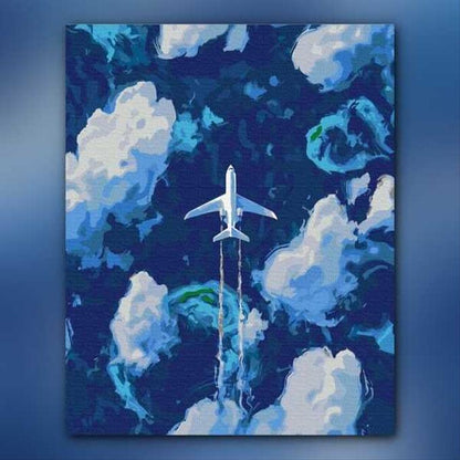 أدوات رسم لوحة فوق السحاب