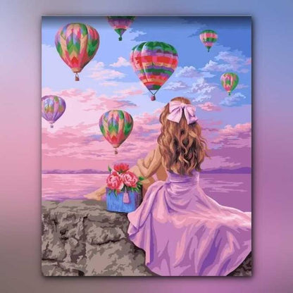 أدوات رسم لوحة مهرجان البالون