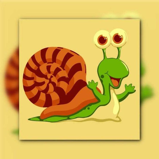 أدوات رسم لوحة الحلزون السعيد