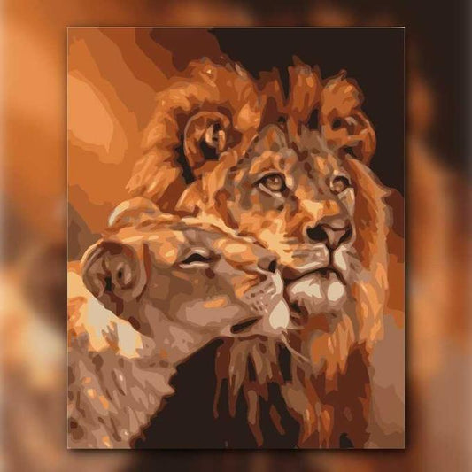 أدوات رسم لوحة حب صامت