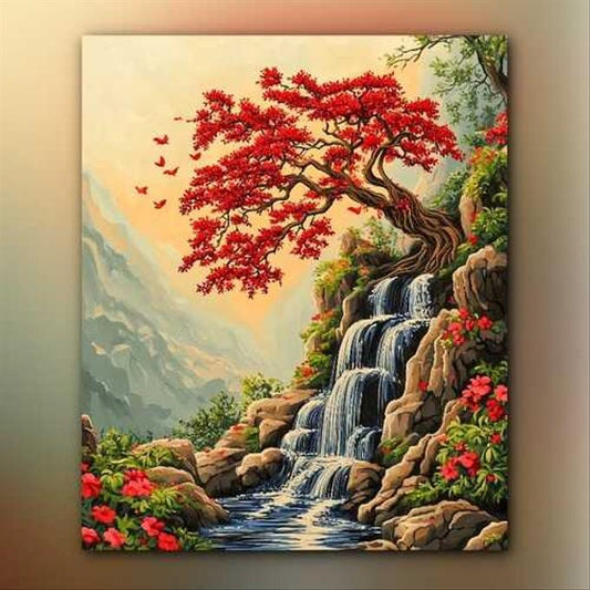 أدوات رسم لوحة هديل الطبيعة