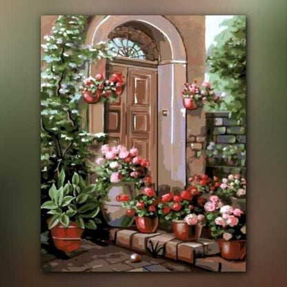 أدوات رسم لوحة مدخل الورود
