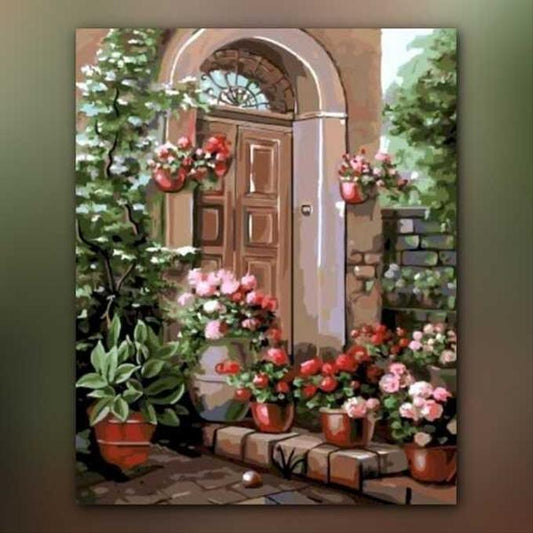أدوات رسم لوحة مدخل الورود