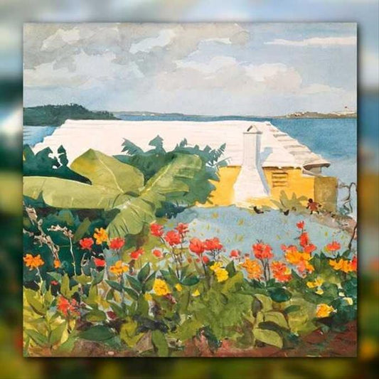 أدوات رسم لوحة حديقة الشاليه