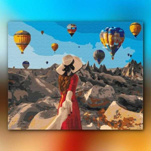 أدوات رسم لوحة هيا بنا إلى كابادوكيا