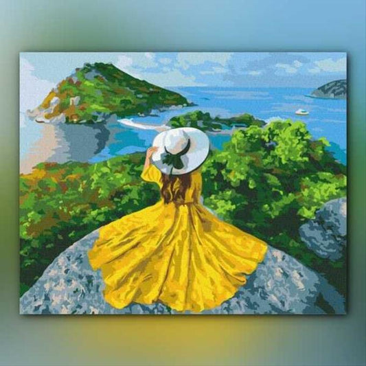 أدوات رسم لوحة فتاة الشمس