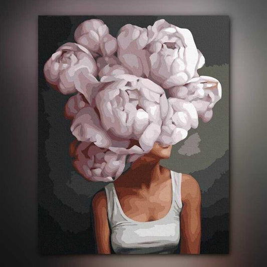 أدوات رسم لوحة باقة من الجمال