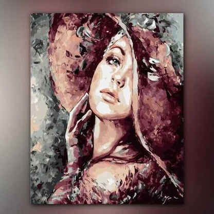أدوات رسم لوحة فتاة القبعة الحمراء