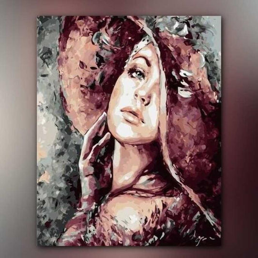 أدوات رسم لوحة فتاة القبعة الحمراء