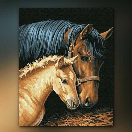 أدوات رسم لوحة حنان الأم