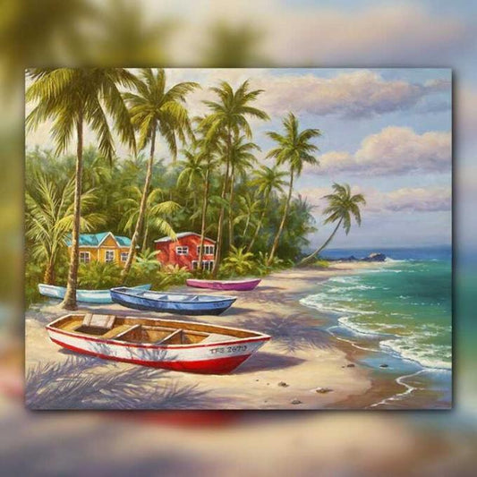 أدوات رسم لوحة الجزيرة الهادئة