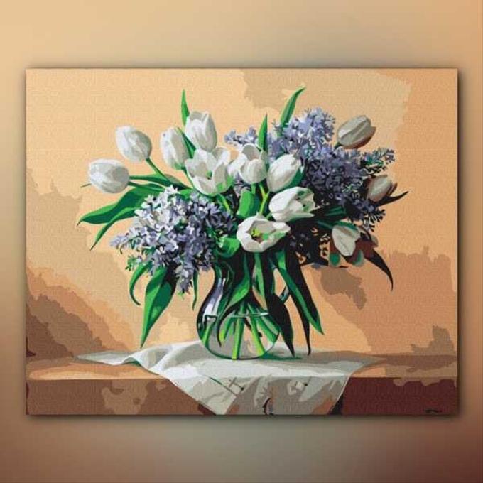 أدوات رسم لوحة رائحة الربيع