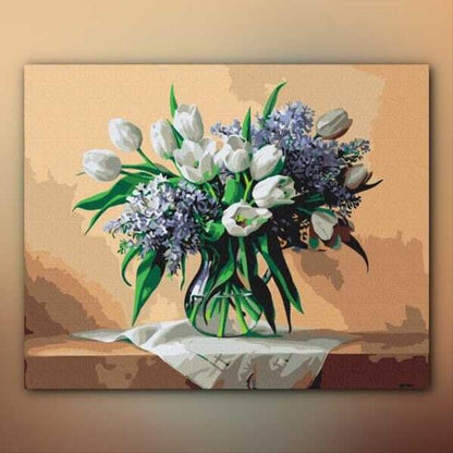 أدوات رسم لوحة رائحة الربيع