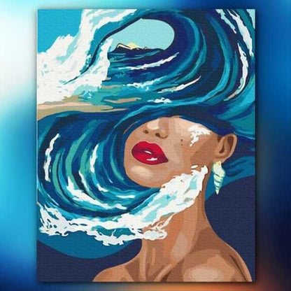 أدوات رسم لوحة الأمواج بداخلي