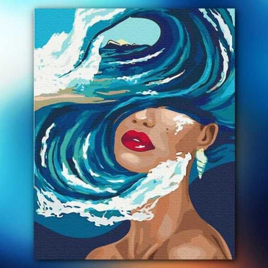 أدوات رسم لوحة الأمواج بداخلي