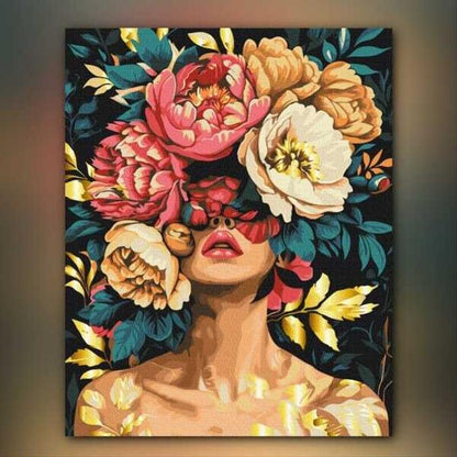 أدوات رسم لوحة أنفاس الزهور