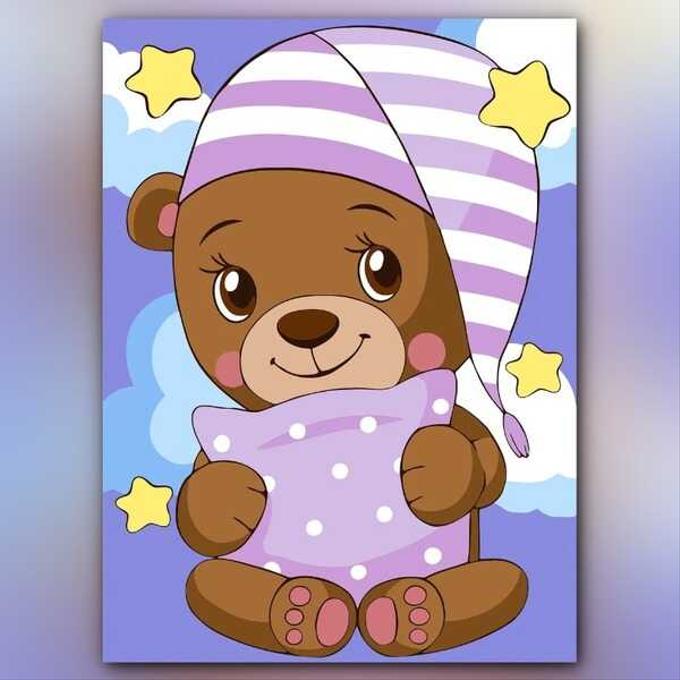 أدوات رسم لوحة دبدوب الأحلام