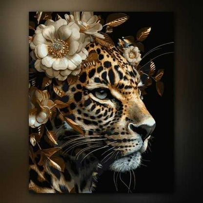 أدوات رسم لوحة الفهد الذهبي