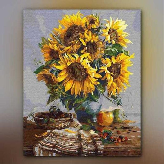 أدوات رسم لوحة بوكيه دوار الشمس
