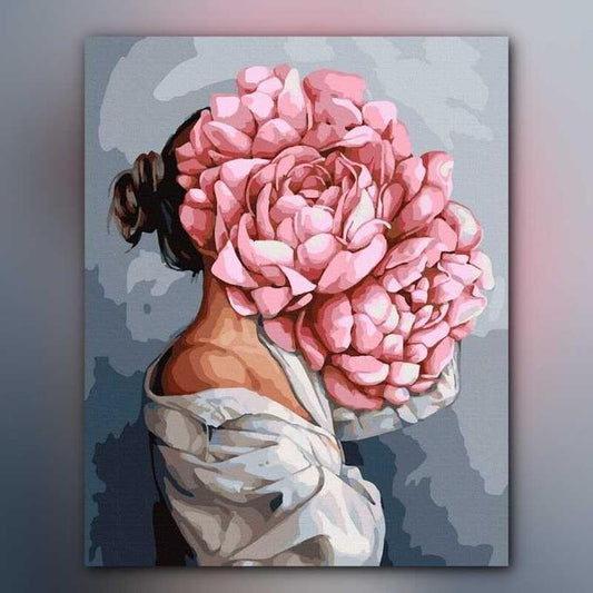 أدوات رسم لوحة توهج الأزهار