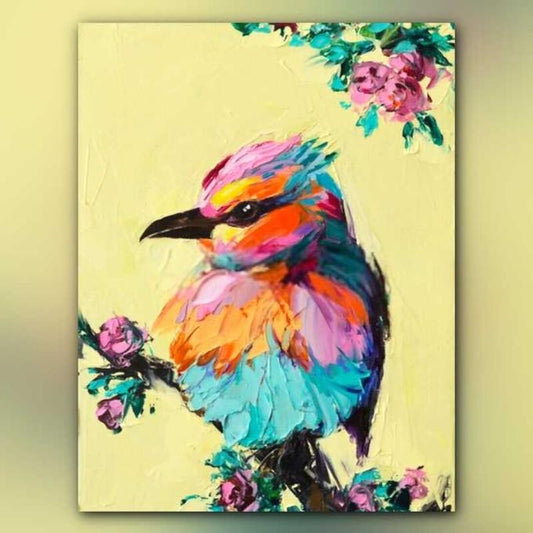 أدوات رسم لوحة طائر الحسون الصغير