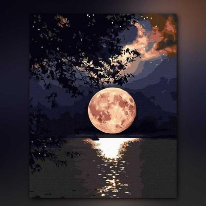 أدوات رسم لوحة اكتمال القمر