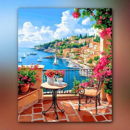 أدوات رسم لوحة روقان عالبحر