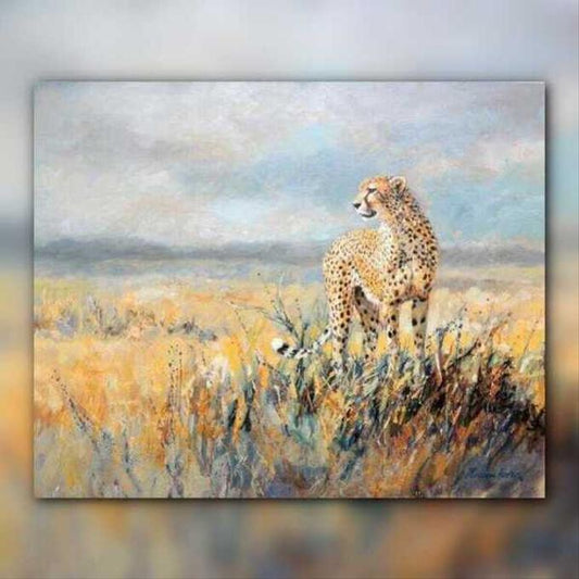 أدوات رسم لوحة الفهد