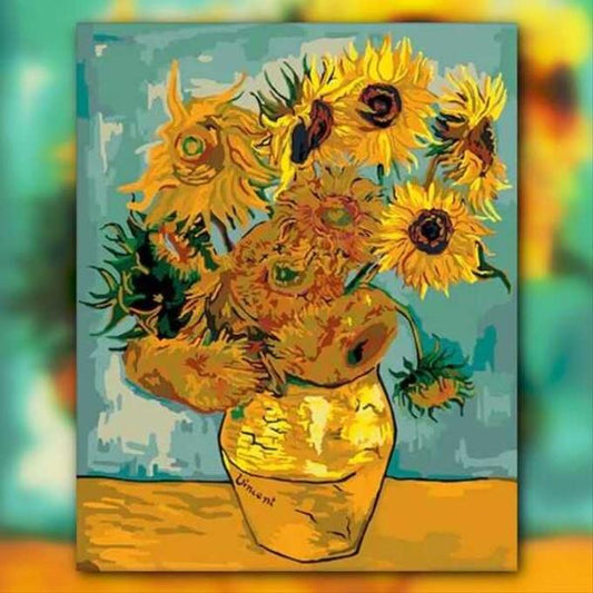 أدوات رسم لوحة المزهرية